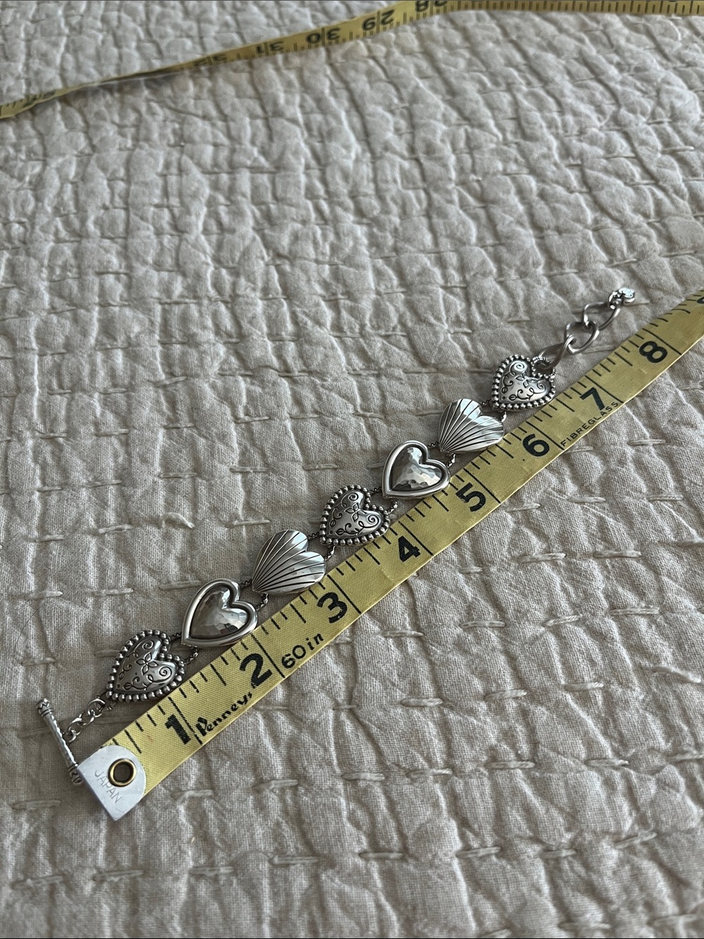 Brighton Silver Heart & Shell Link Bracelet - Women Jewelry